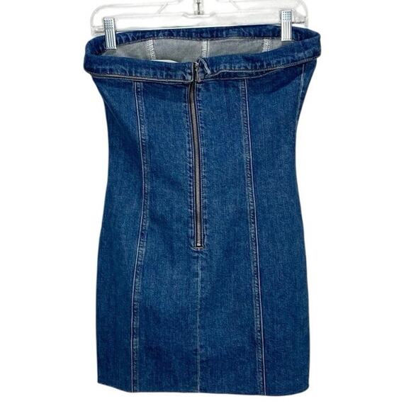 Reformation Madilyn Denim Mini Dress 0 - Picture 4 of 7
